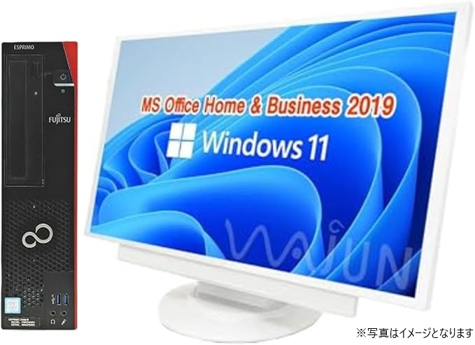 富士通 デスクトップPC D586/24型液晶セット/Core i5-6400/Win11 Pro
